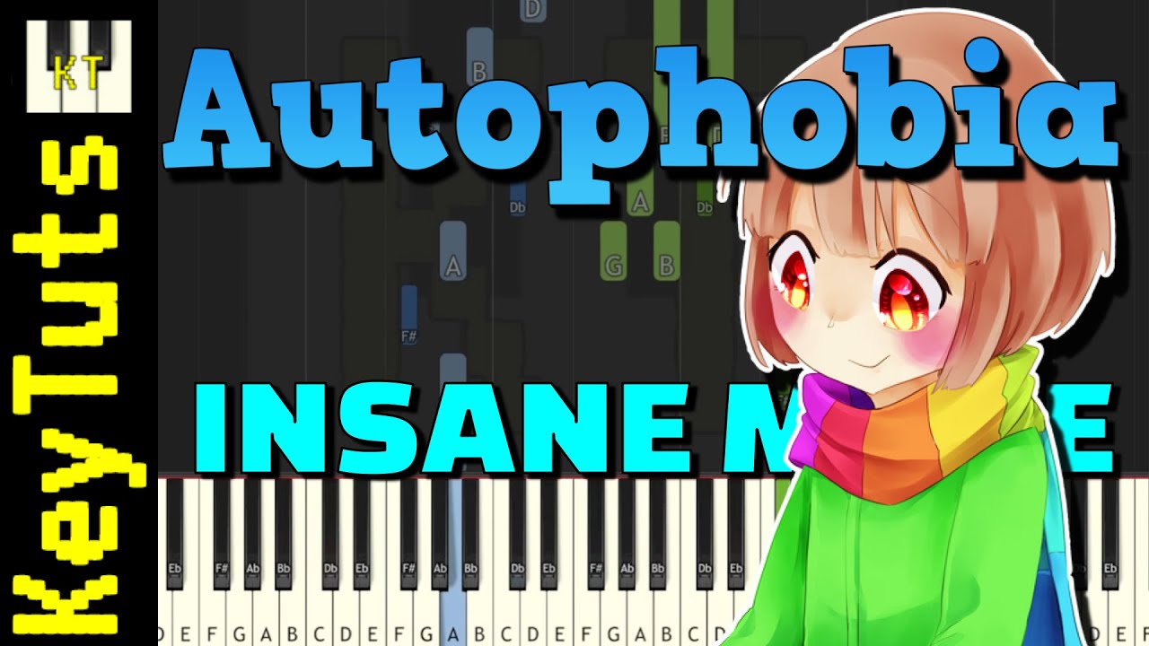Autophobia [Chara Battle Theme] by MaximusGames - Insane Mode [Piano Tutorial] (Synthesia)
