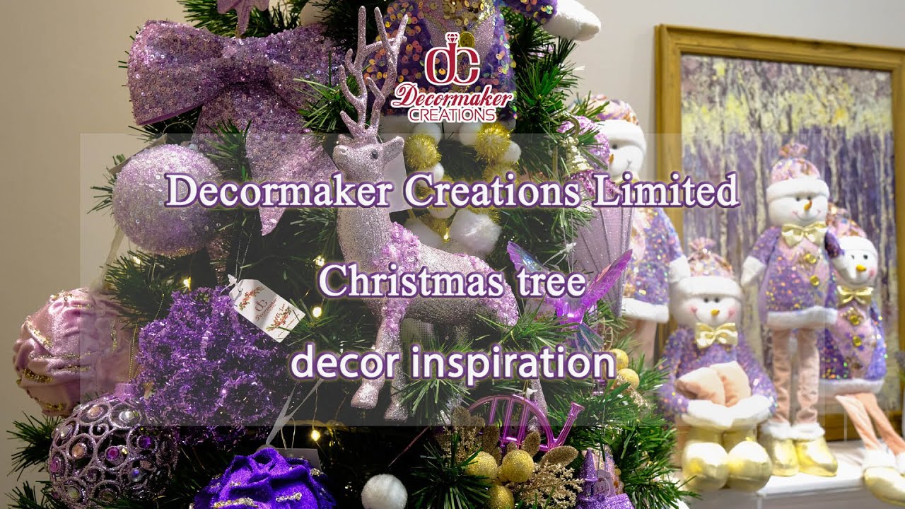 New Christmas decorating trend/ Christmas tree decor inspiration/ Lavender Christmas tree decor idea