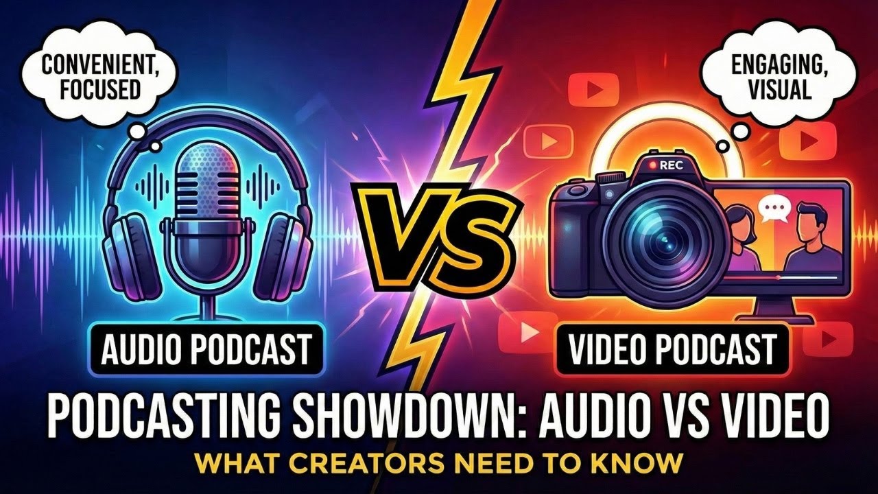 Podcasting Showdown: Audio vs Video - What Creators Need to Know 📱