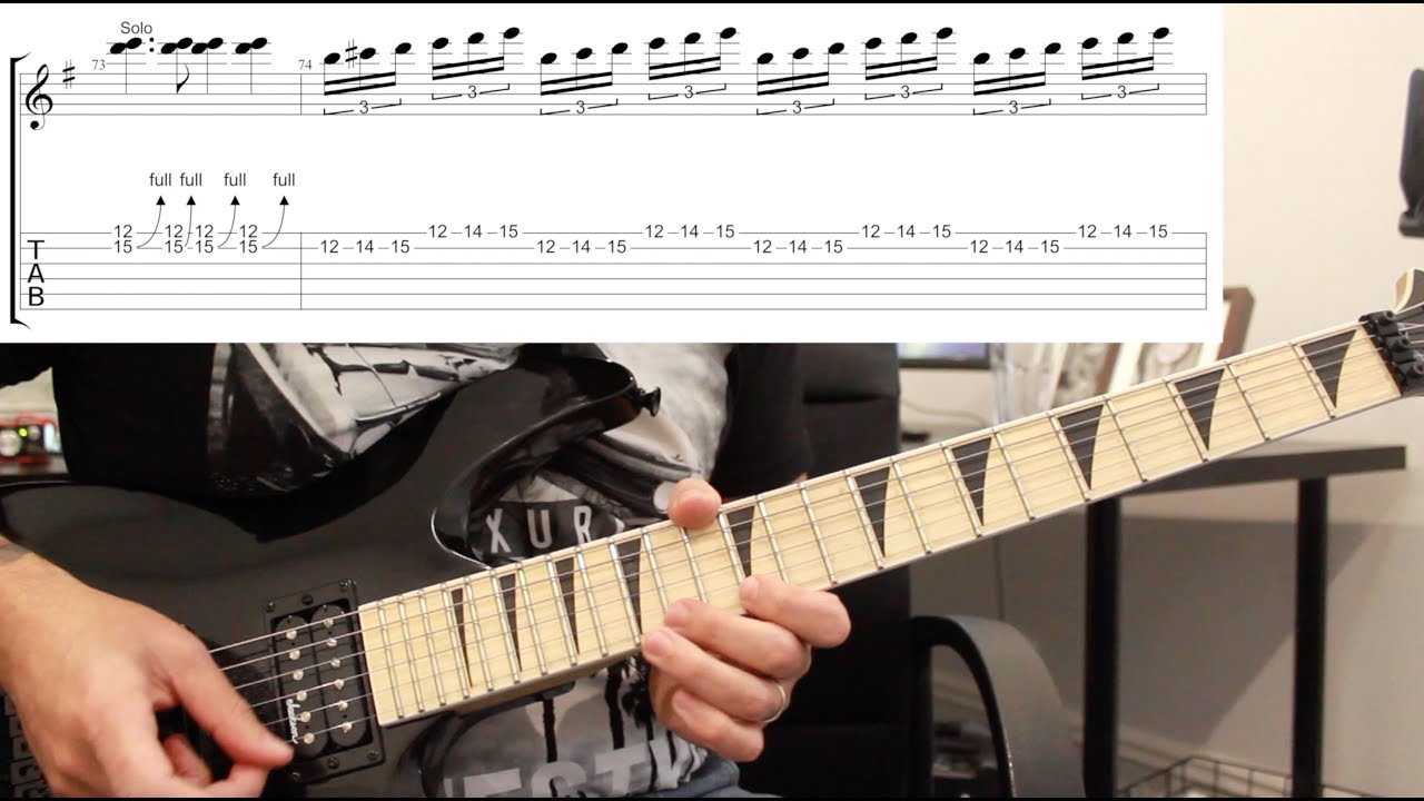 How to play ‘Dr. Feelgood’ by Motley Crue Guitar Solo Lesson w/tabs