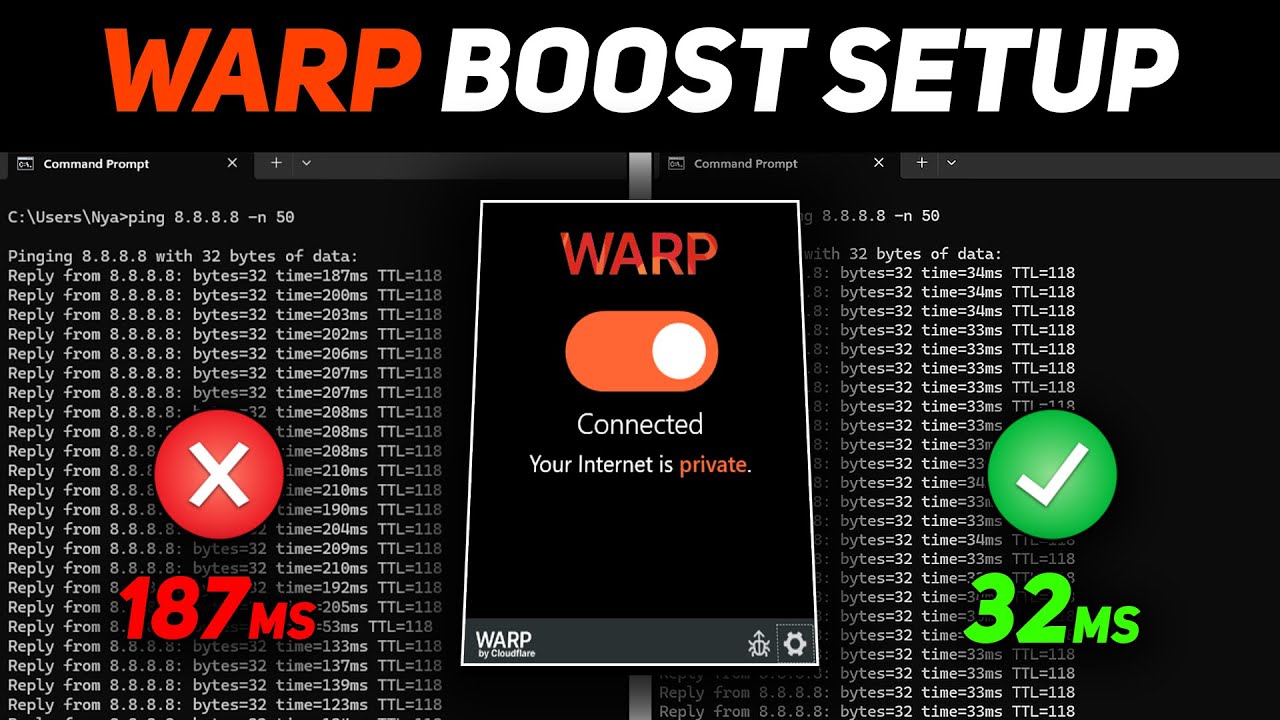 Устраните скачки пинга и задержки с помощью Cloudflare WARP (бесплатное игровое ускорение)