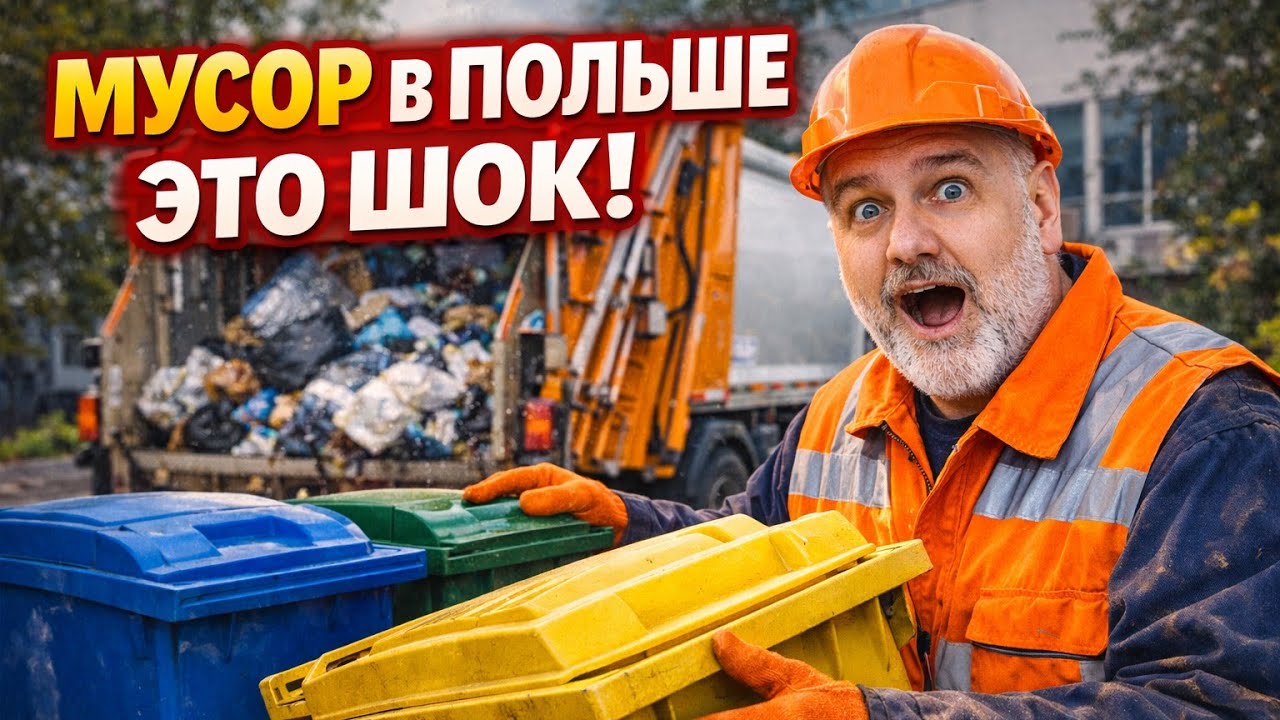 Почему в Польше 5 контейнеров для мусора?