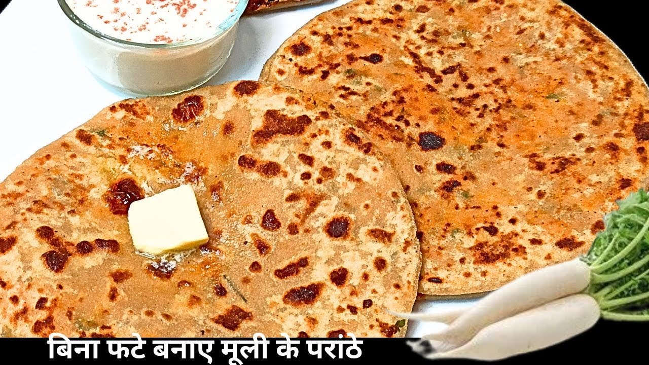 बिना फटे लाजवाब टेस्‍ट्‌ वाले बनाये मूली के परांठे || MOOLI PARANTHE || TASLIM'S KHAZANA