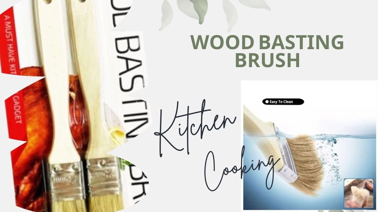 Wood Basting Pastry Brush