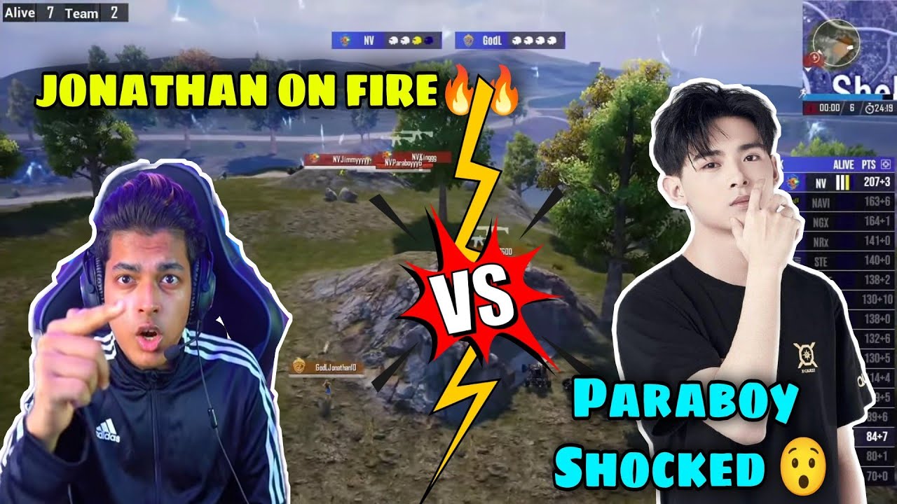 JONATHAN killed PARABOY 😯😯 , GODLIKE chicken dinner 🔥🔥