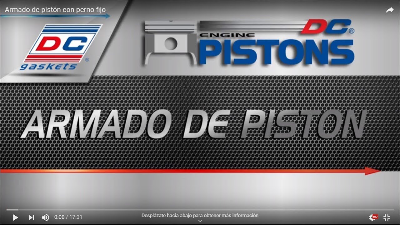 Armado de pistón con perno fijo
