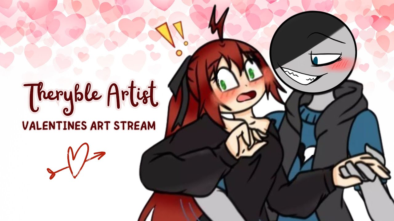 ♥︎ Valentines Day Theme Art Live Stream ♥︎ #pngtuber #artstreamer #digitalart #twitch #artist #love