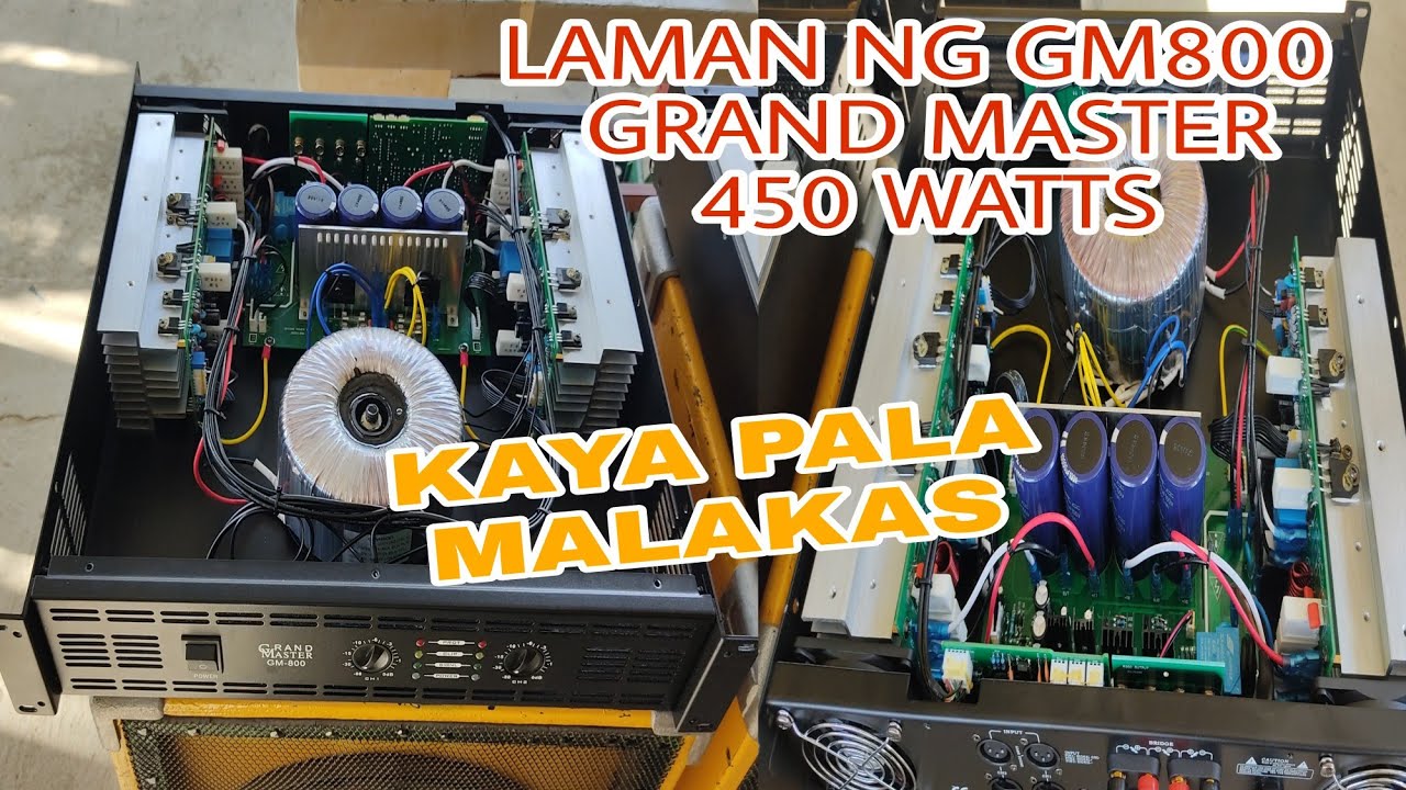 Inside Of Grandmaster GM800 power Amplifier 450 watts Of RMS
