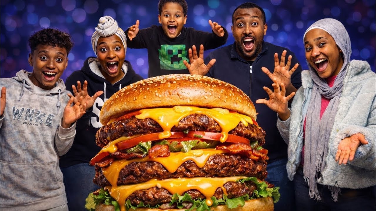 أكبر برجر عملناه فى حياتنا🍔 | طلع كارثه 😱