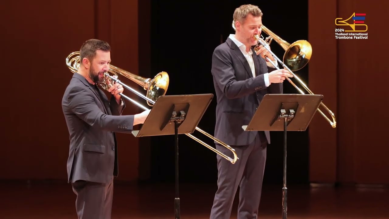 Brian Hecht and Martin Schippers perform Tango para Dos Bassos by Adrienne Albert