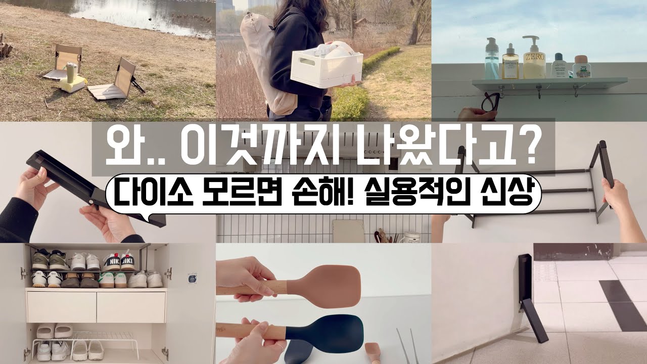 이건 다이소가 잘못했어요! 저렴한데 퀄리티까지 잡아버렸어..! 보이면 무조건 사야할 꿀템/안사면 손해! 공간활용꿀팁/수납정리/미니멀라이프/단정한 정리정돈