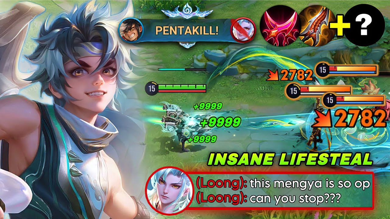 PENTAKILL! MENGYA WITH INSANE LIFESTEAL CANNOT BE KILLED IN RANK GAME! | MENGYA BUILD & ARCANA