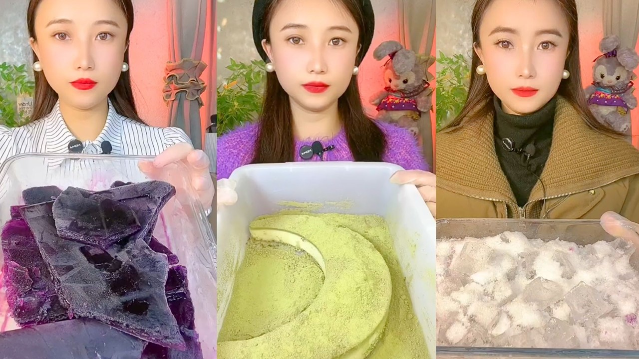 Homemade Chinese Ice Eating ASMR | Soft Frozen Desserts & Snow Ice Sounds #100