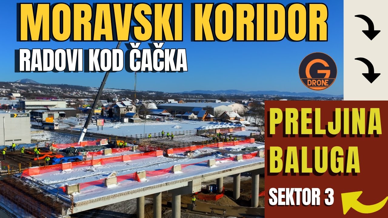 Moravski koridor  - Preljina 12.  januar 2026.