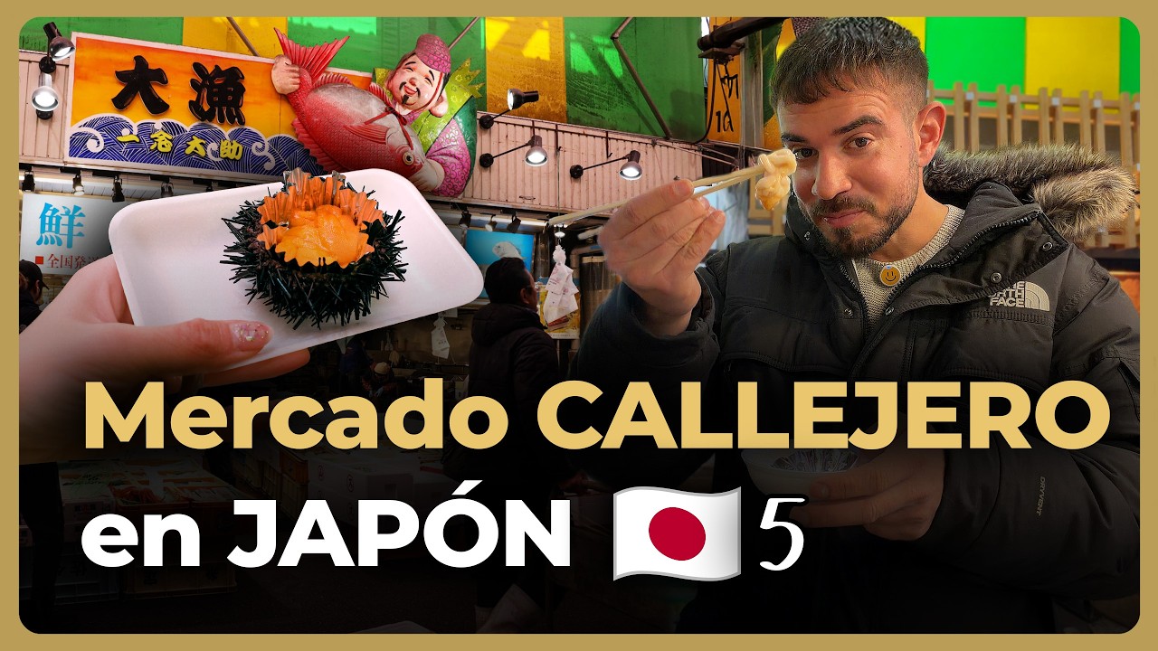La COMIDA CALLEJERA de JAPÓN es INCREÍBLE (Omicho Market)