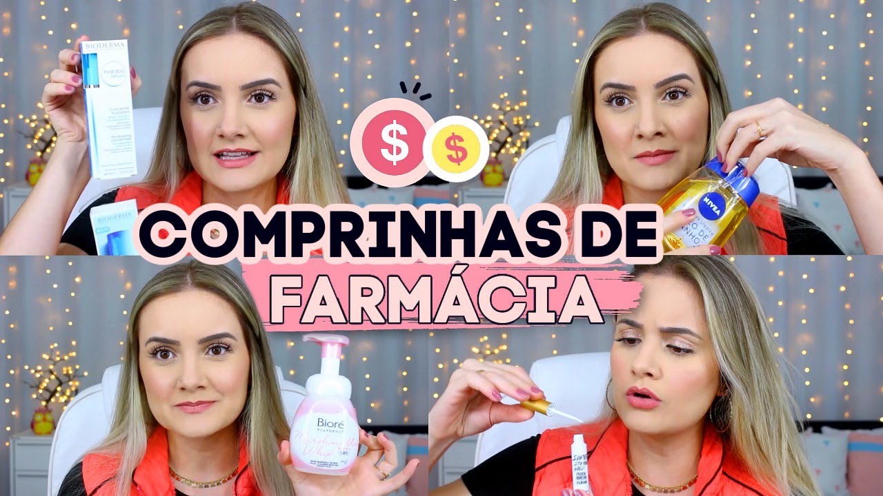 COMPRAS de FARMÁCIA | Skincare, Maquiagem e Cabelo