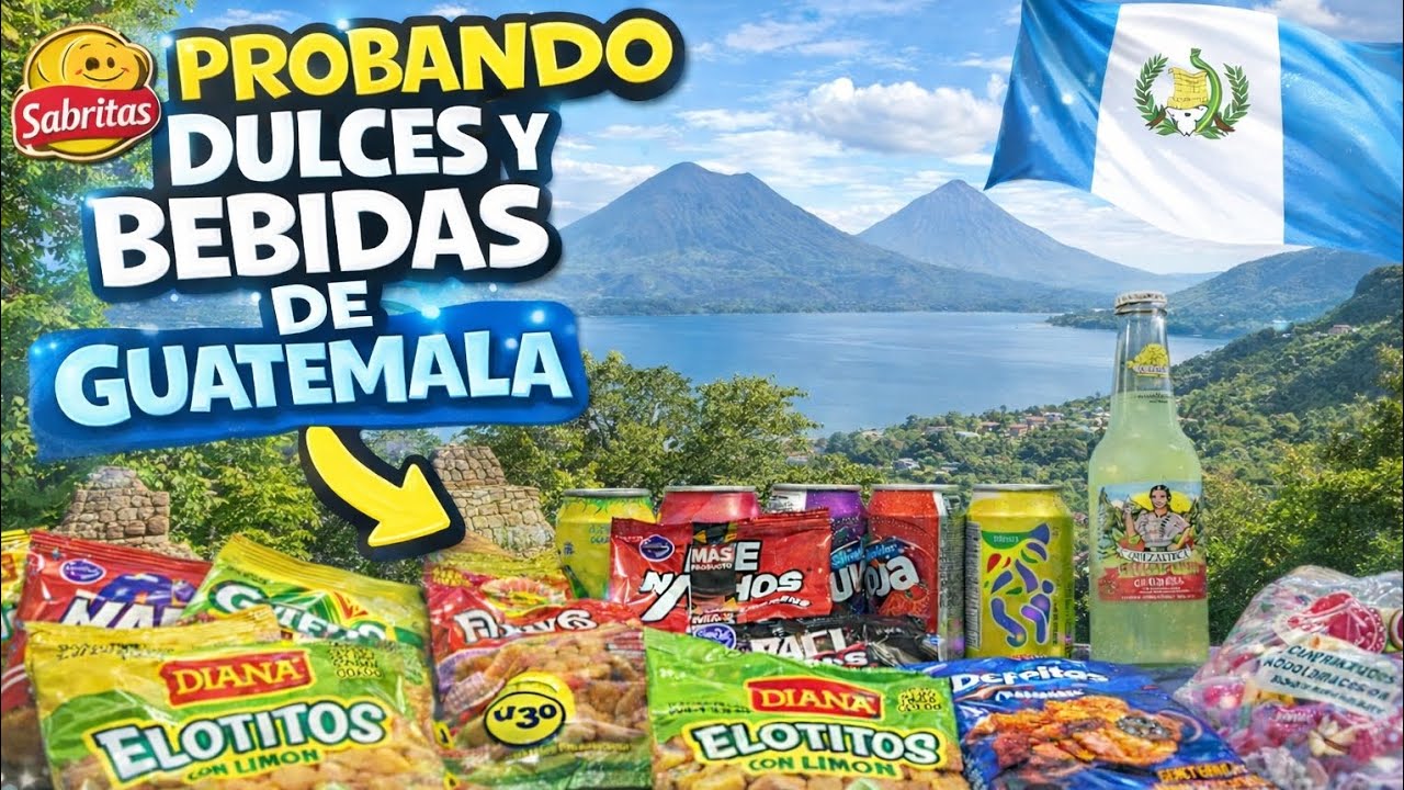 😆 Probando Sabritas y refrescos de Guatemala… ¿QUE ACABAMOS DE TOMAR?😱😱🇬🇹