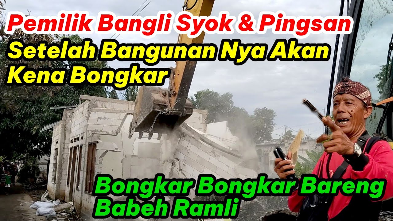 Pembongkaran Bangli di Kali Serengseng!‼️Babeh Ramli Dampingi Petugas Saat Eksekusi