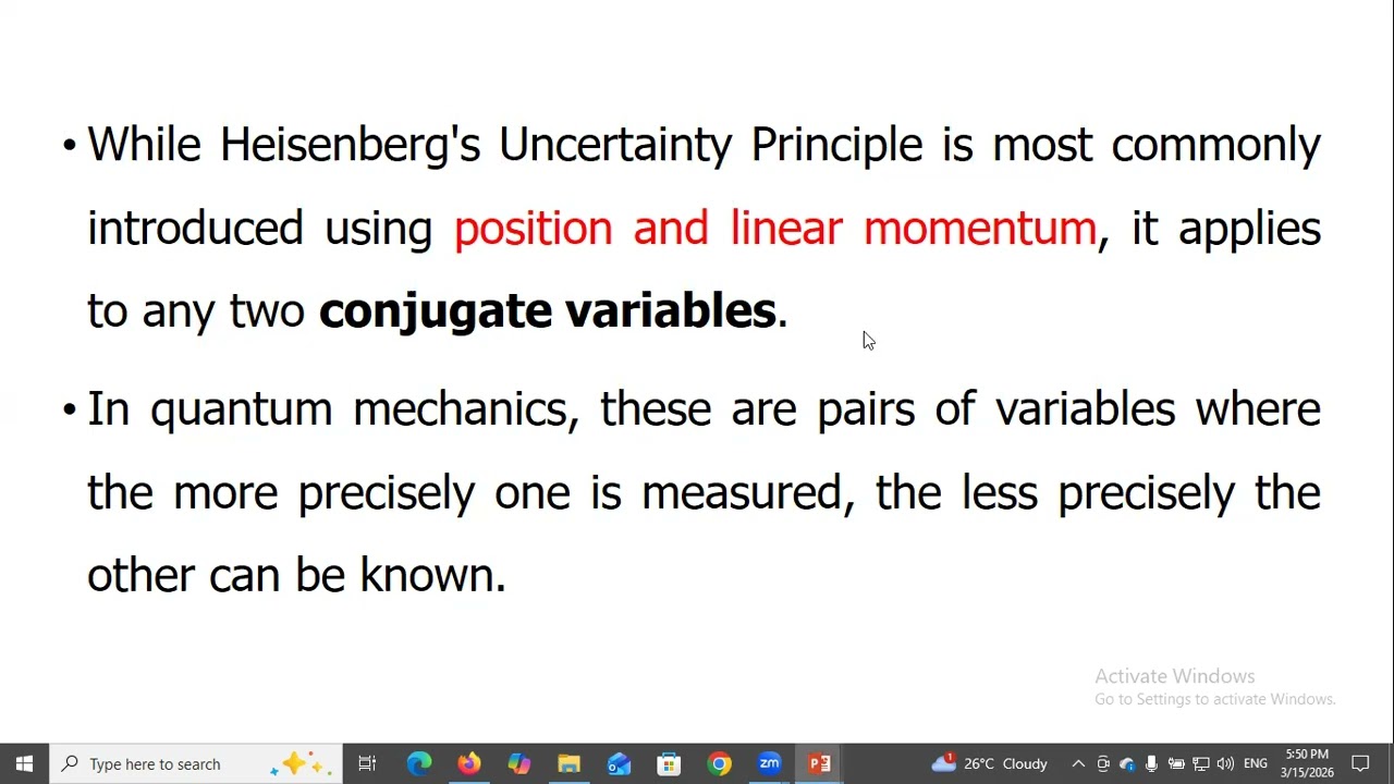 Heisenberg’s uncertainty principle