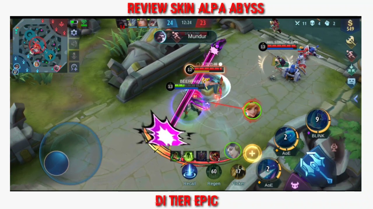 Review skin Alpha Abyss #skin #mobilelegends #alpha