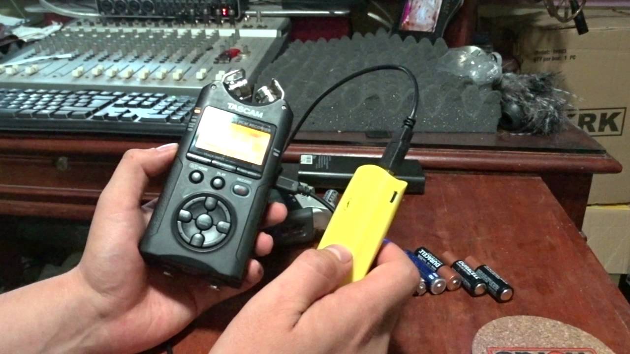Tutorial- bateria externa en Tascam DR40, Zoom H4n