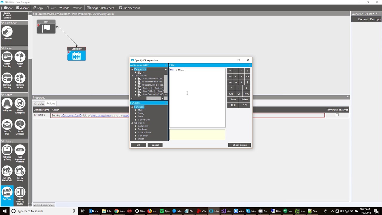 Epicor Customer ID Auto Increment BPM