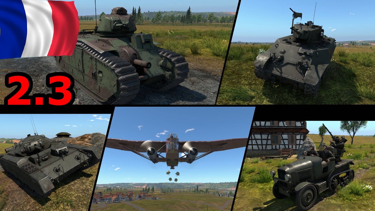 Francuskie 2.3 | B1 Bis, M3A3 Stuart, Crusader Mk II, P.7.T AA, F.222.2 | War Thunder