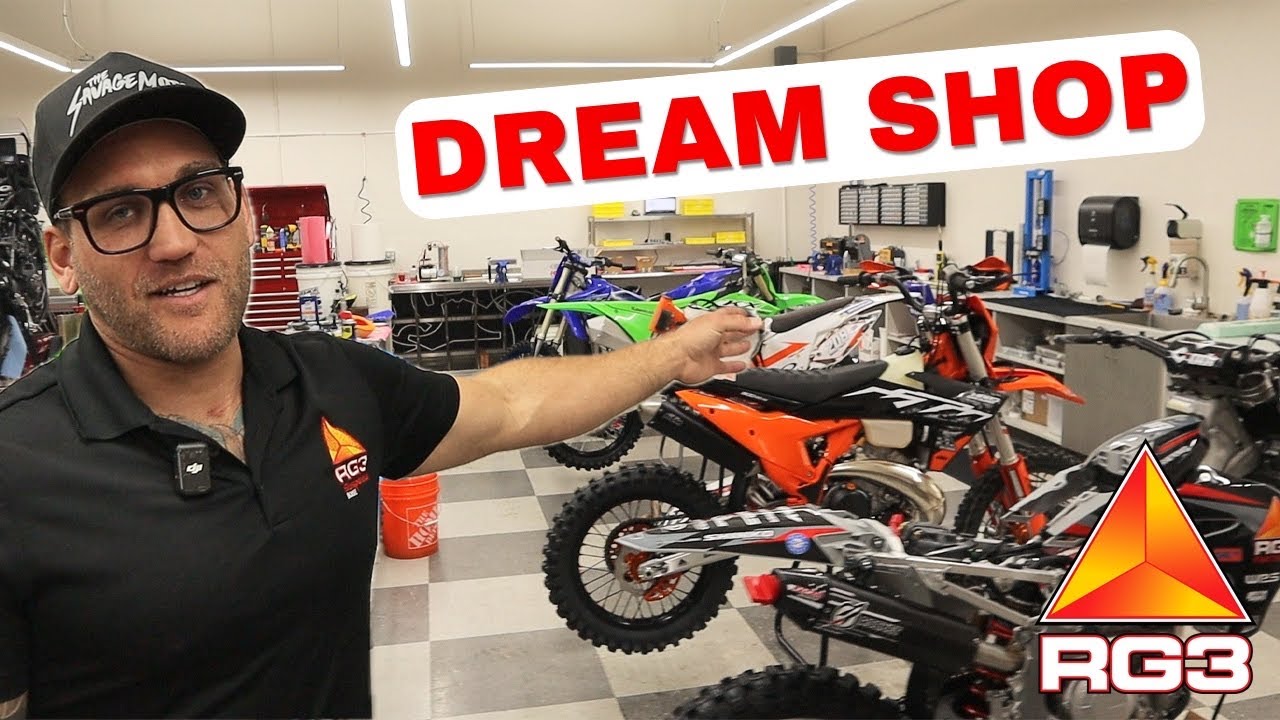 Dirt Bike DREAM SHOP!! 🔥 Weston Peick's ICONIC RG3 Suspension Factory!