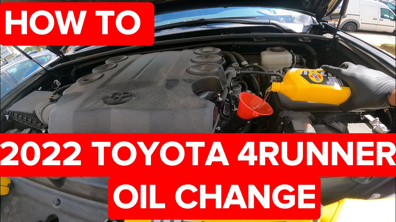 Как поменять масло в Toyota 4Runner 2022 года выпуска