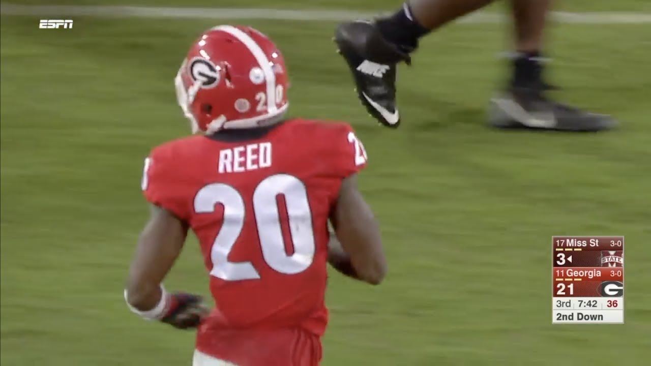 J.R. Reed (Georgia S #20) Vs. Mississippi State 2017