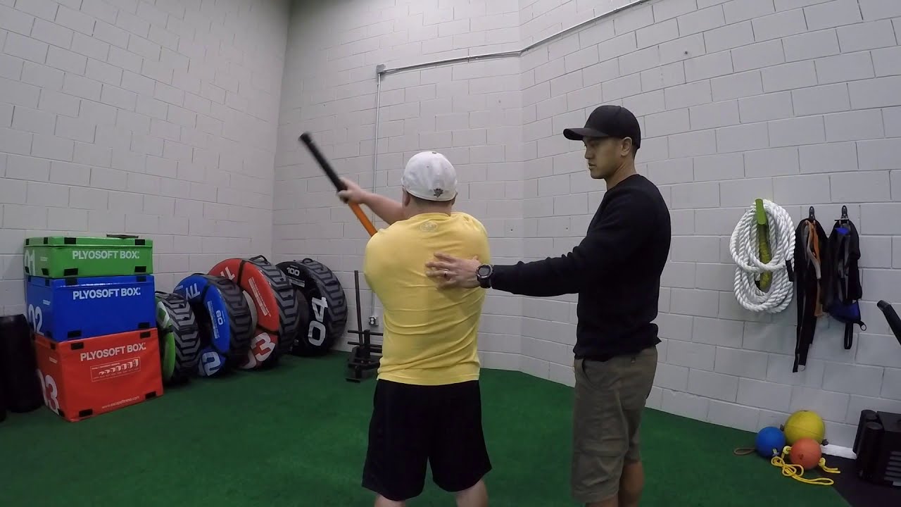 Upper Back and Trapezius Stretch #1 - Stick Mobility Exercise