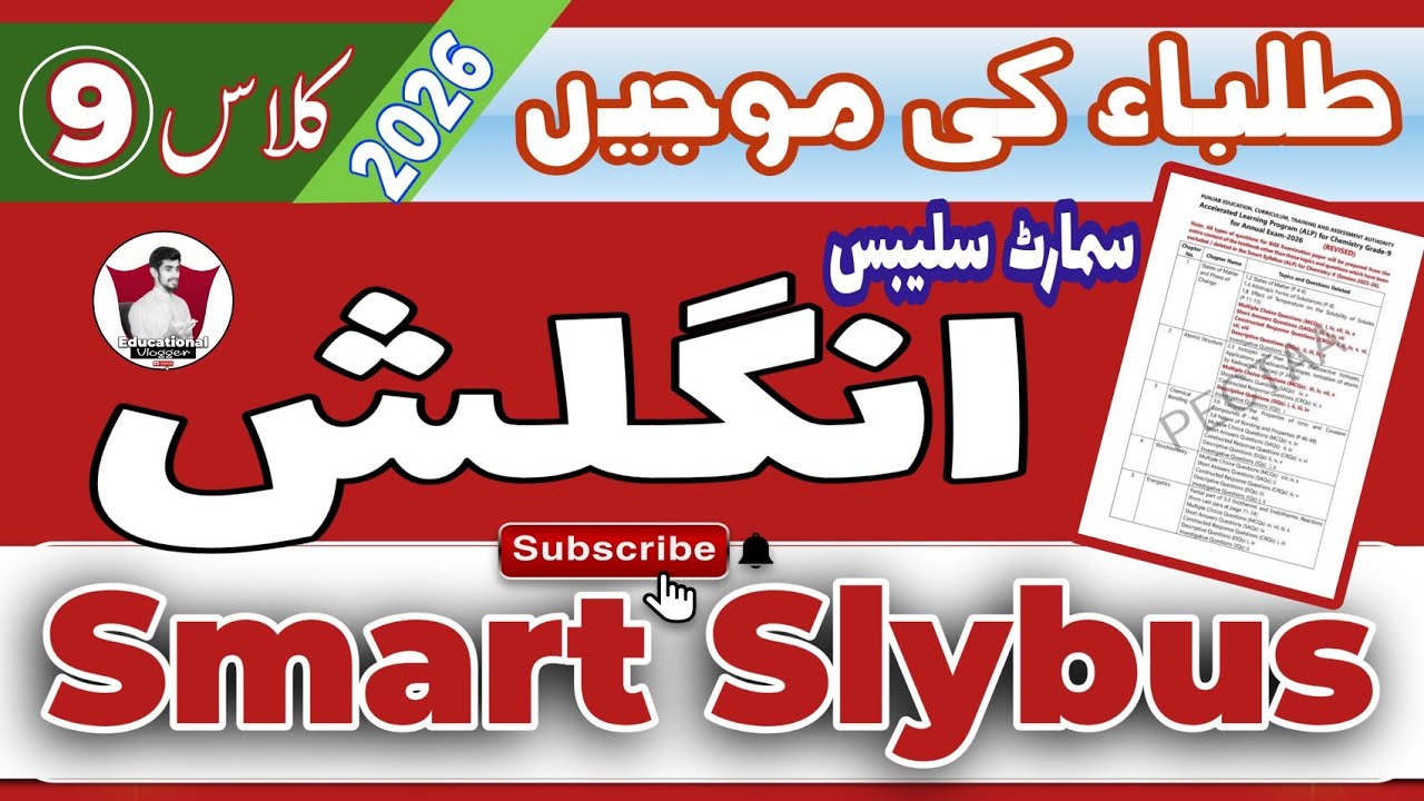 9th Class English Smart Syllabus 2026 😱 | Sirf Ye Parho, Pass Pakka! #9thEnglish #SmartSyllabus2026