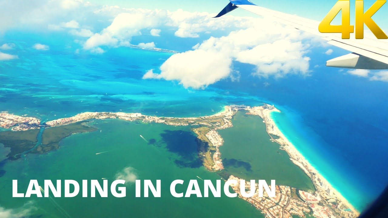 Landing in Cancun International Airport