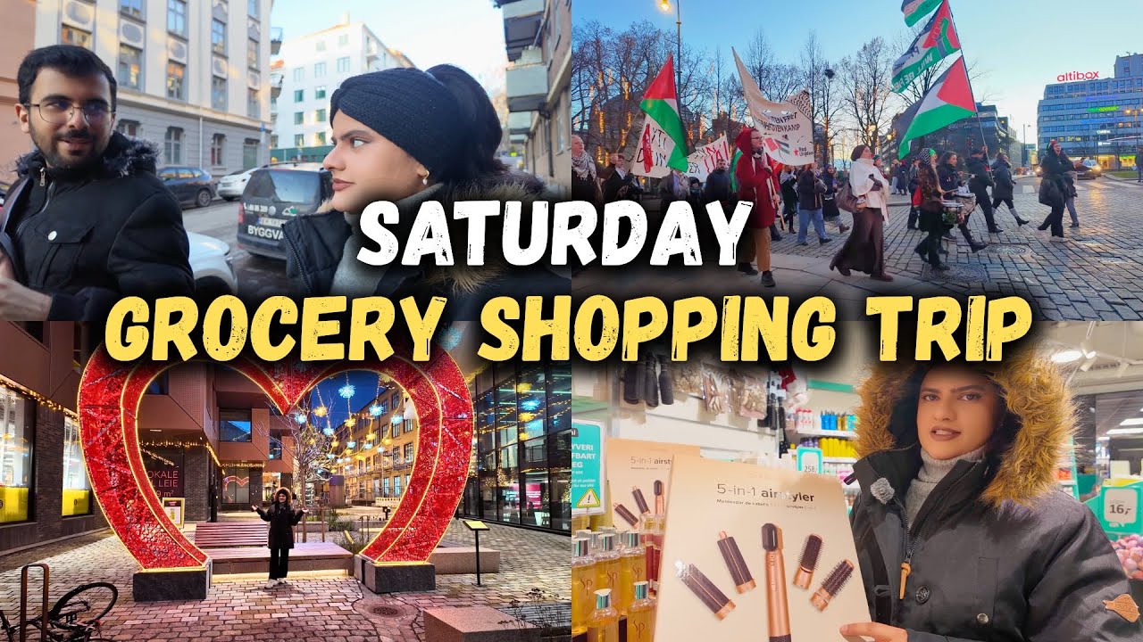 A Cozy Shopping Day in Oslo 🛒 Groceries, Crockery & Makeup