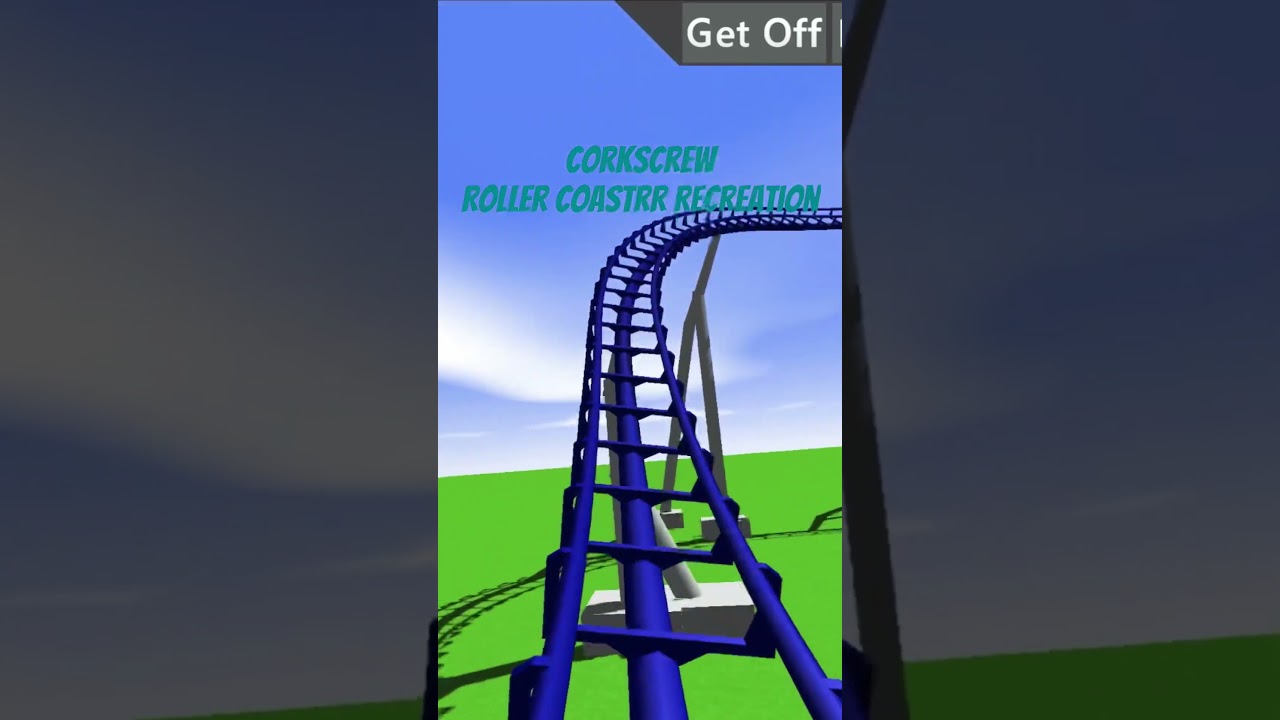 Corkscrew Roller Coaster Recreation #rollercoaster #ultimatecoaster2 #cedarpoint