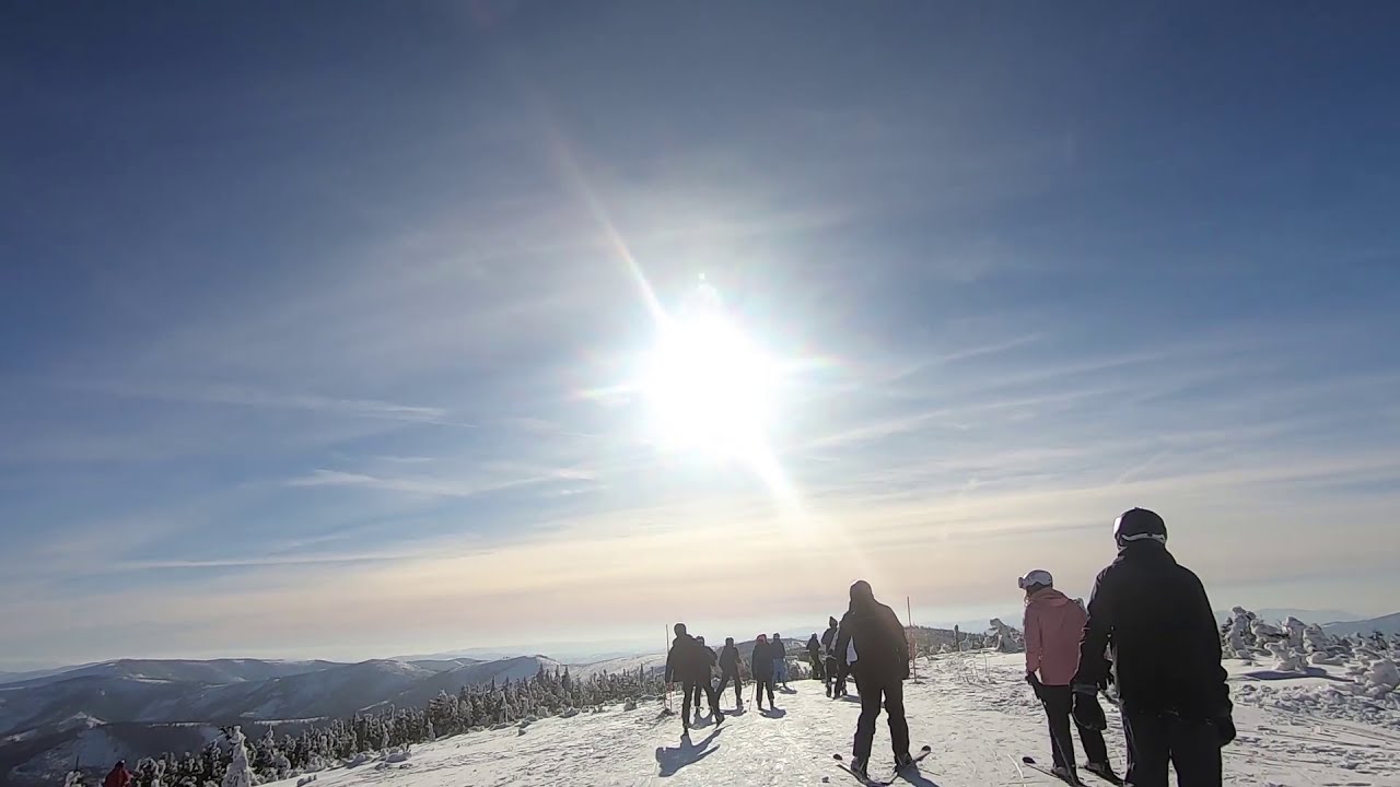 Szczyrk Mountain Resort, 2021-02-20, trasy nr 3A i 3B (Skrzyczne - Hala Skrzyczeńska)