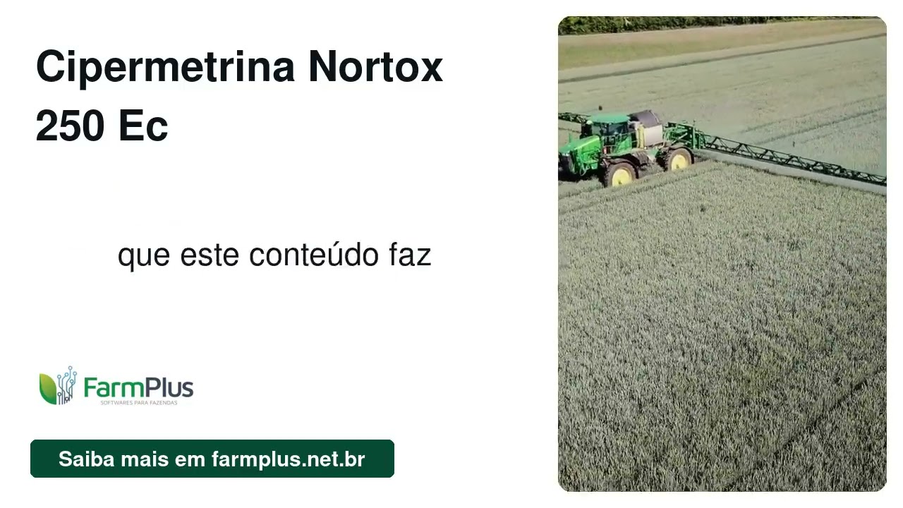Cipermetrina Nortox 250 EC: Um Inseticida Eficaz para o Controle de Pragas Agrícolas