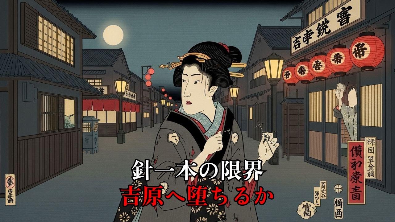江戸の独身女性、地獄の日常。吉原の誘惑と針一本で生きる意地