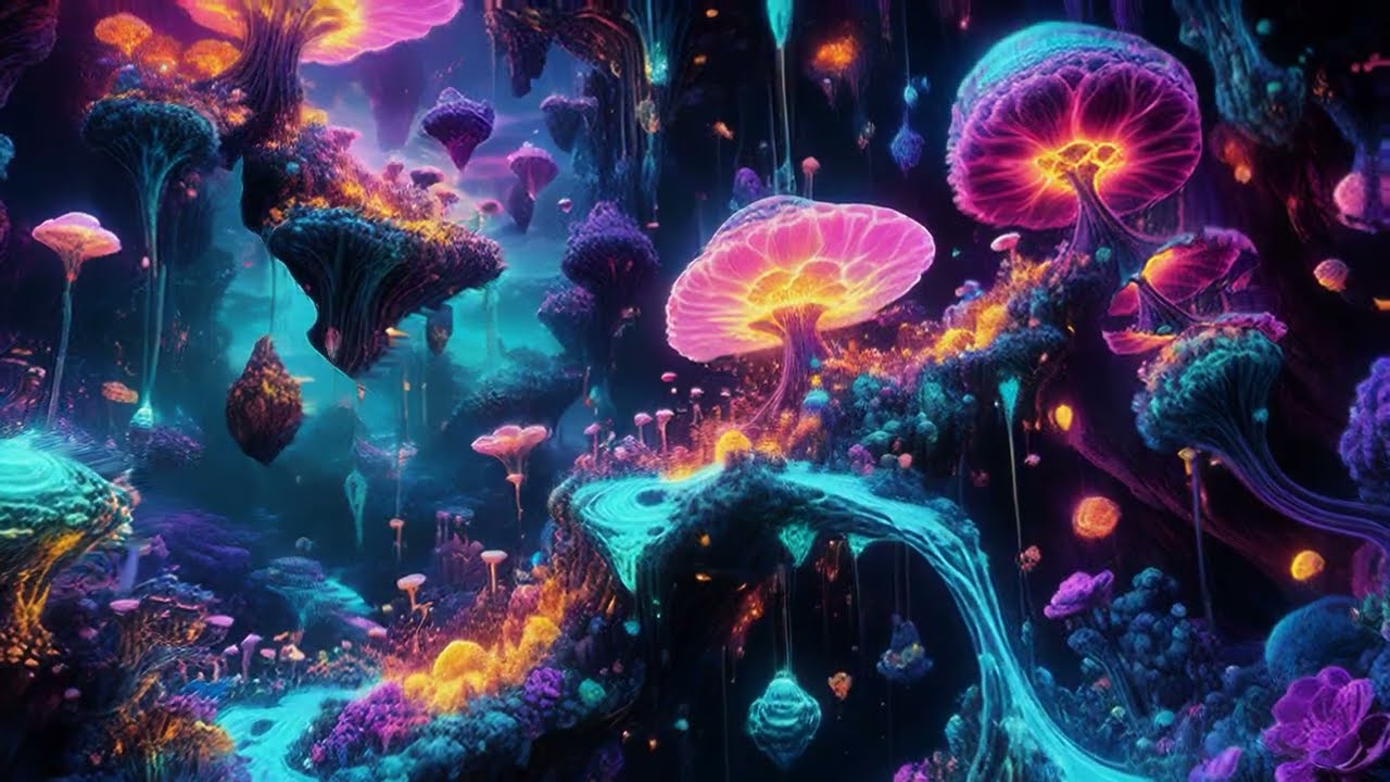 [4K UHD] Fractal Horizons | Trippy LSD & Shroom Trip Visuals