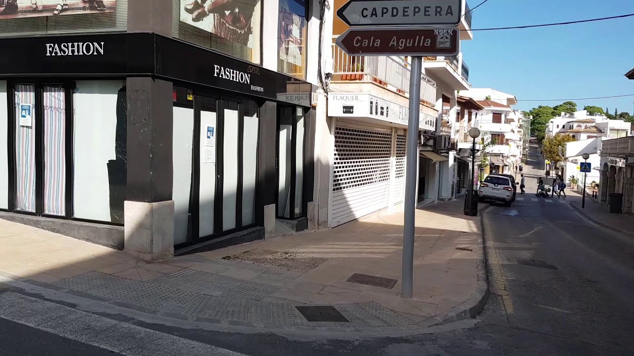Durchfahrt Cala Ratjada Mallorca Urlaub 25 10 2020