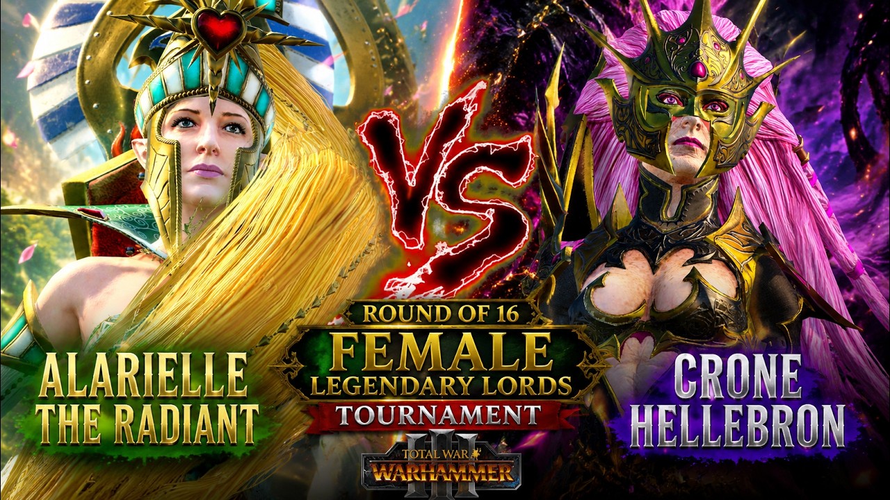 Alarielle the Radiant vs Crone Hellebron - Round of 16 | Female Lords Tournament | TW: Warhammer 3