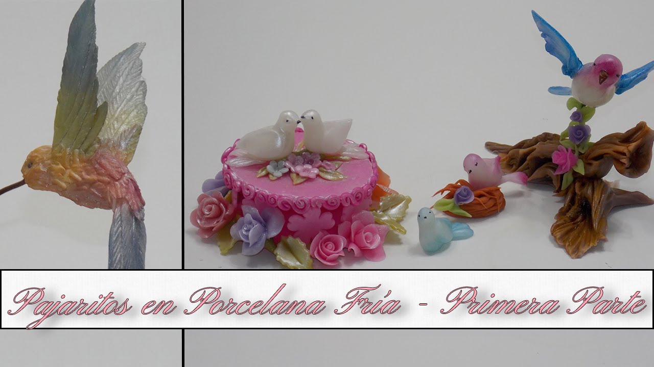 Pájaritos en Porcelana Fria (Primera Parte) -  DIY - elarcademeyde