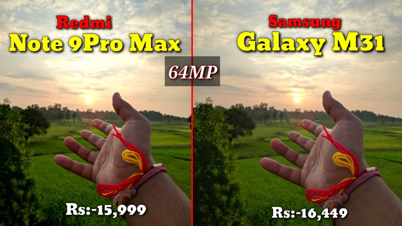 Redmi Note 9 pro Max VS Samsung galaxy M31 Camera Test || 2020