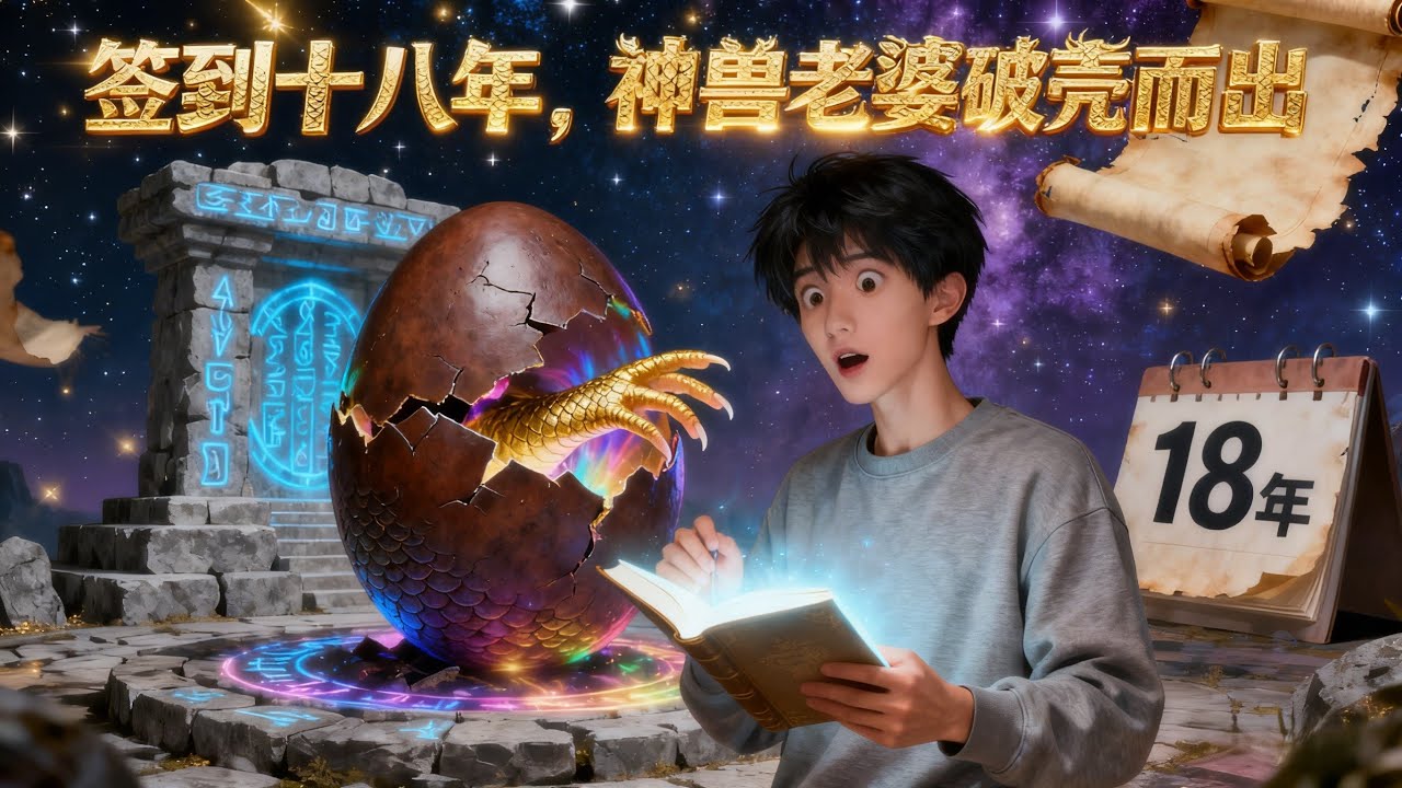 叶辰穿越，直接成了圣地二代，还绑定个签到系统。 系统问他想要啥，他嘴瓢说了句“我全都要”。 好家伙，系统反手就送了他一颗蛋，说是他未来老婆，得温养十八年？