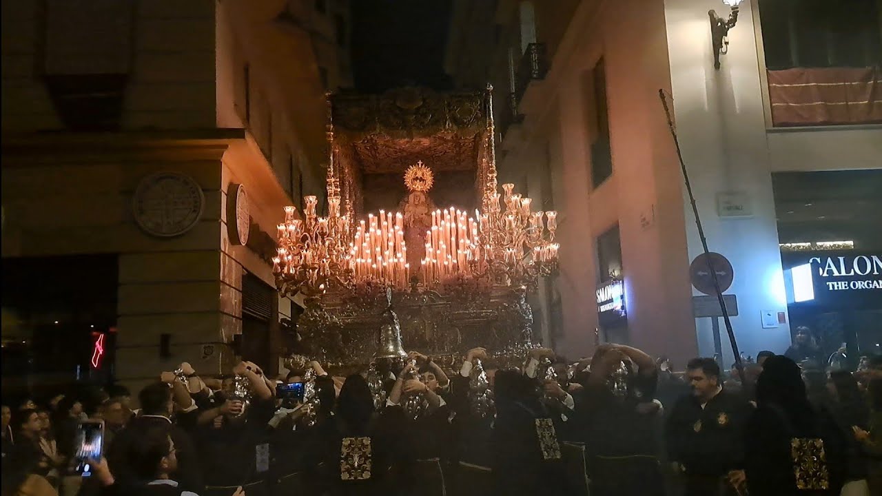 VIRGEN DE LOS DOLORES CORONADA ( EXPIRACIÓN ) CURVA MESÓN DE VELEZ MARTINEZ SEMANA SANTA MÁLAGA 2025