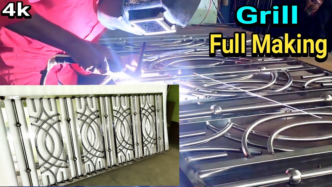 Stainless Steel Balcony Grill Making Step by Step Full Process With Argon Welding