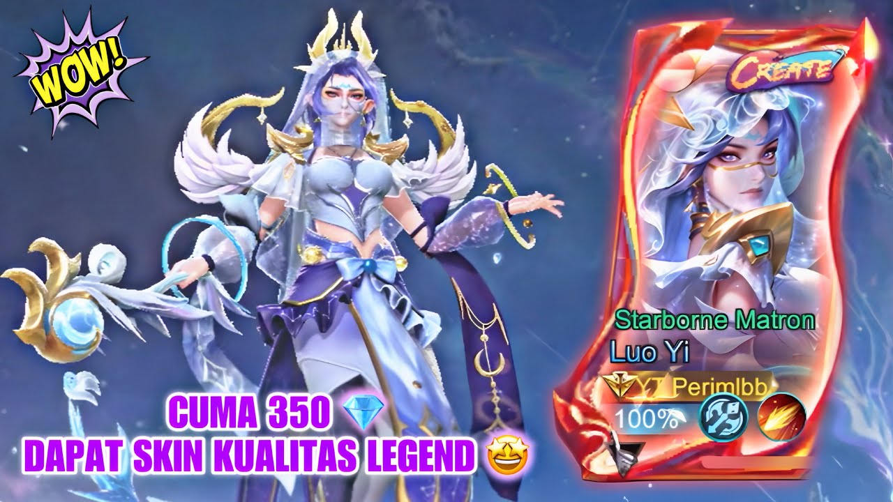 REVIEW CREATE LUO YI🤩 MACAM SKIN LEGEND EFEKNYA WEE