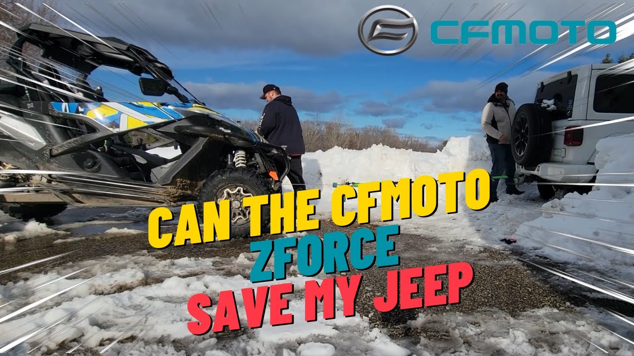 Спасение UTV и джипа из снега на моем CFMOTO ZFORCE 950