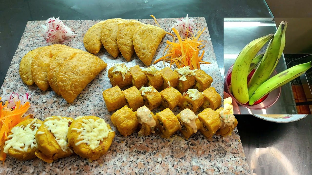 Con esta masa de Plátano Verde pude preparar Empanadas, Rollos y Tortillas (con el toque de Luis)