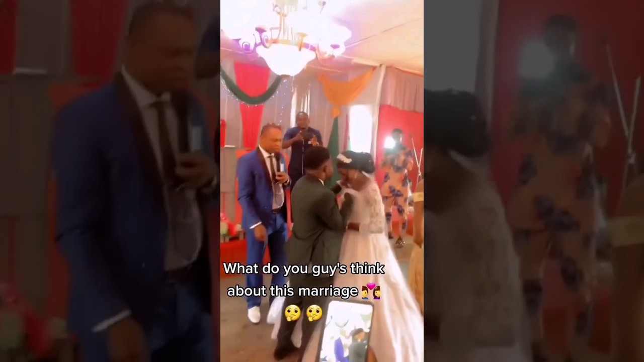 The moment a Groom slapped his Bride on their wedding day🥺😳😳